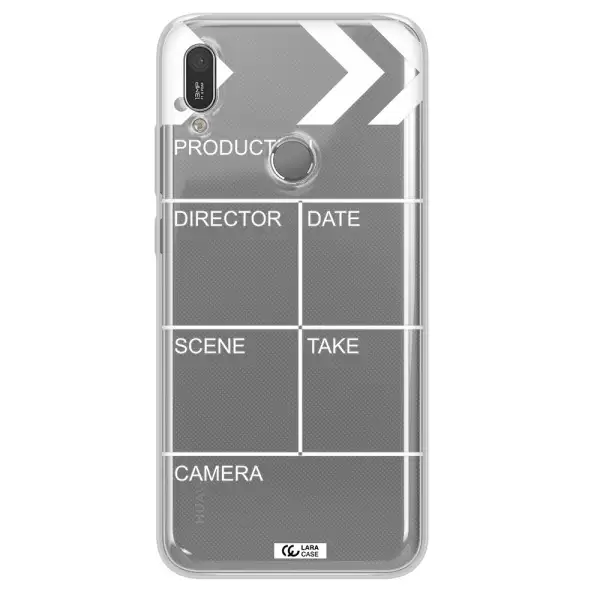 Clapperboard Huawei Y6 2019 Clear TPU Case