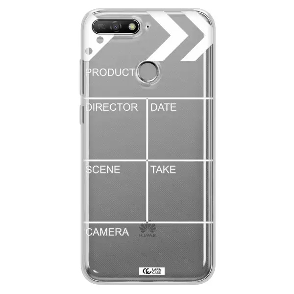Clapperboard Huawei Y6 Prime 2018 Clear TPU Case