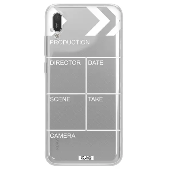 Clapperboard Huawei Y6 Pro 2019 Clear TPU Case