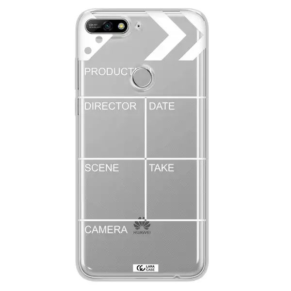 Clapperboard Huawei Y7 2018 Clear TPU Case