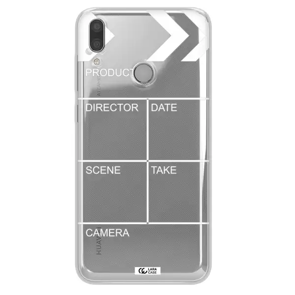 Clapperboard Huawei Y7 2019 Clear TPU Case