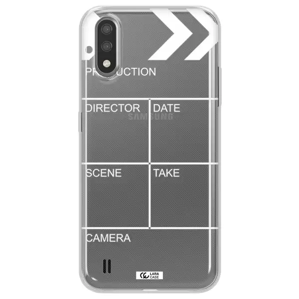Clapperboard Samsung A01 Clear TPU Case