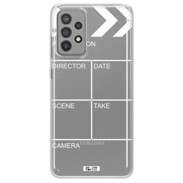 Clapperboard Samsung A72 Clear TPU Case