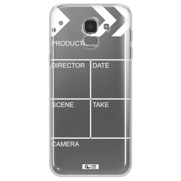 Clapperboard Samsung J6 Clear TPU Case