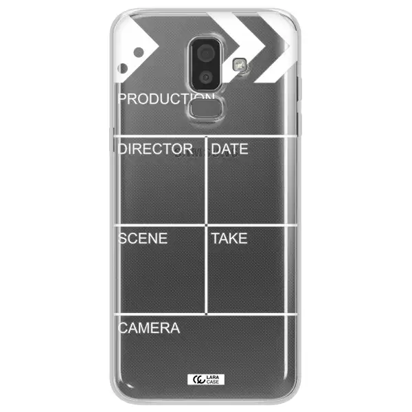Clapperboard Samsung J8 Clear TPU Case