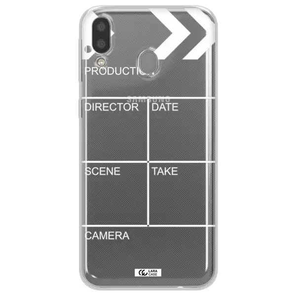 Clapperboard Samsung M20 Clear TPU Case