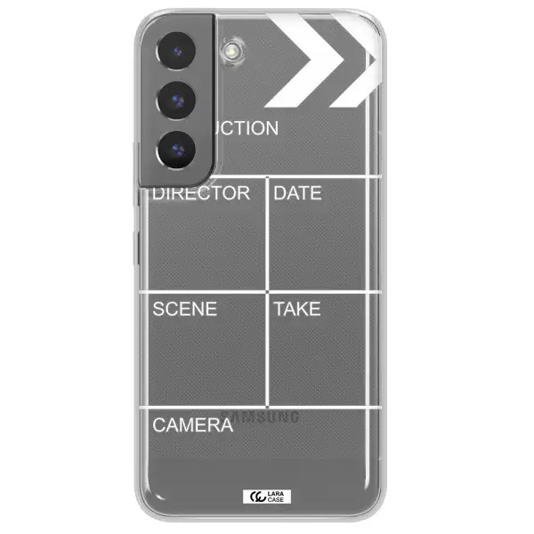 Clapperboard Samsung S 22 Clear TPU Case