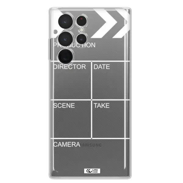 Clapperboard Samsung S 22 Ultra Clear TPU Case