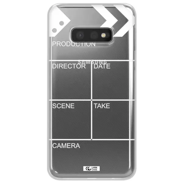 Clapperboard Samsung S10e Clear TPU Case