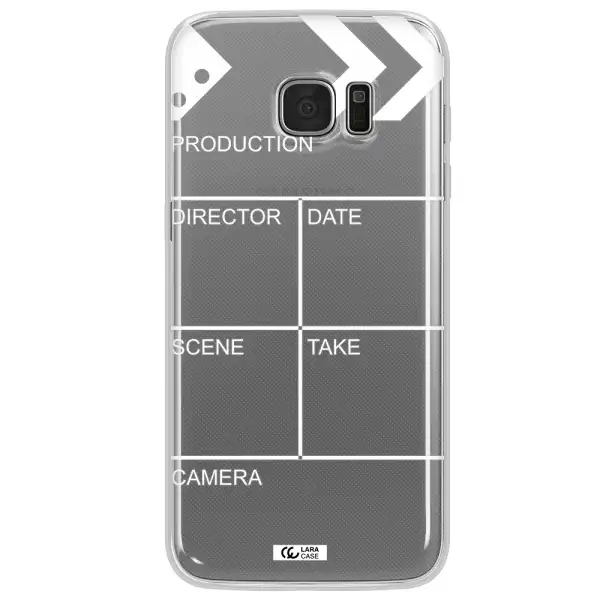 Clapperboard Samsung S7 Edge Clear TPU Case
