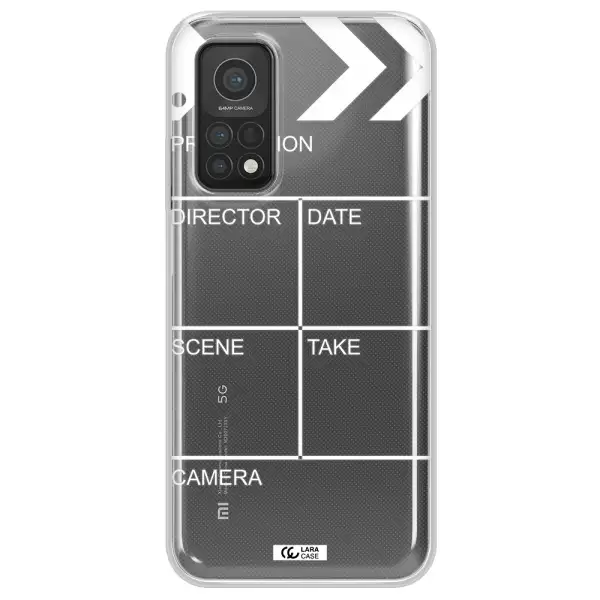 Clapperboard Xiaomi Mi 10T Clear TPU Case