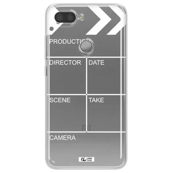 Clapperboard Xiaomi Mi 8 Lite Clear TPU Case