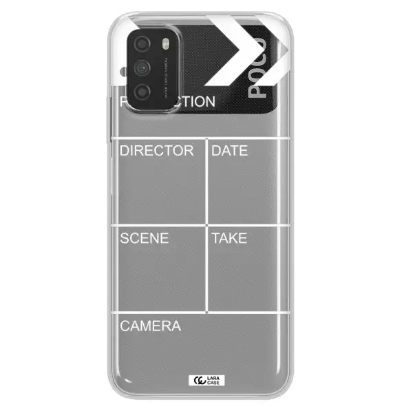 Clapperboard Xiaomi Poco M3 Clear TPU Case
