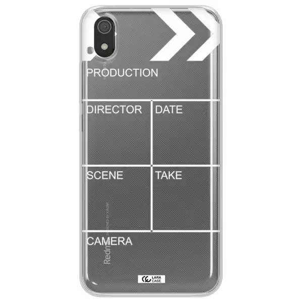Clapperboard Xiaomi Redmi 7A Clear TPU Case