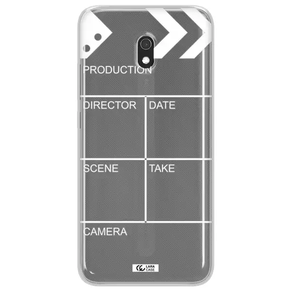 Clapperboard Xiaomi Redmi 8A Clear TPU Case