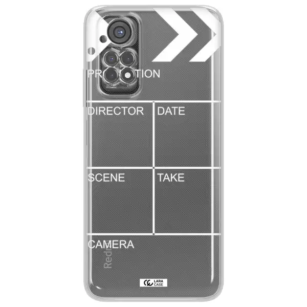 Clapperboard Xiaomi Redmi Note 11S Clear Tpu Case
