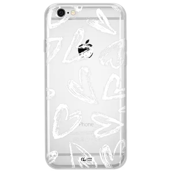Chalk Hearts Apple iPhone 6 Clear TPU Case