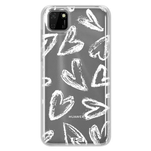 Chalk Hearts Huawei Honor 9S Clear TPU Case