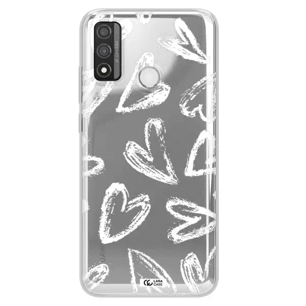Chalk Hearts Huawei P Smart 2020 Clear TPU Case