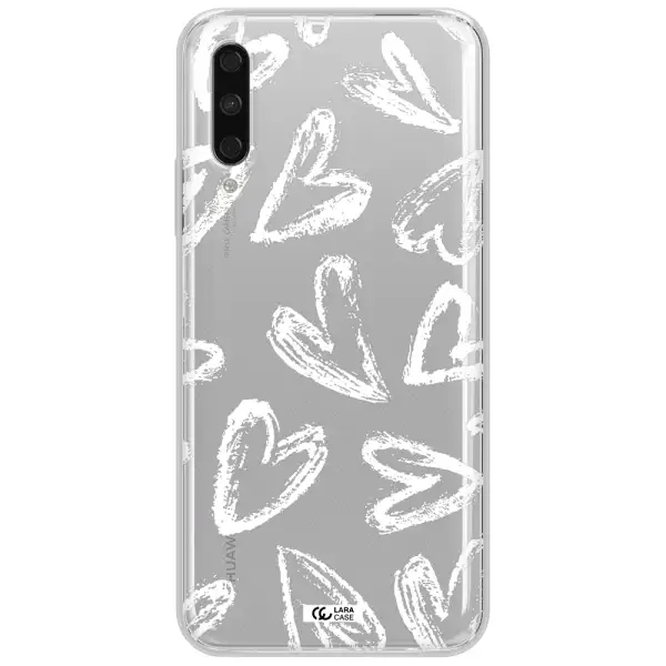 Chalk Hearts Huawei Y9S Clear Tpu Case