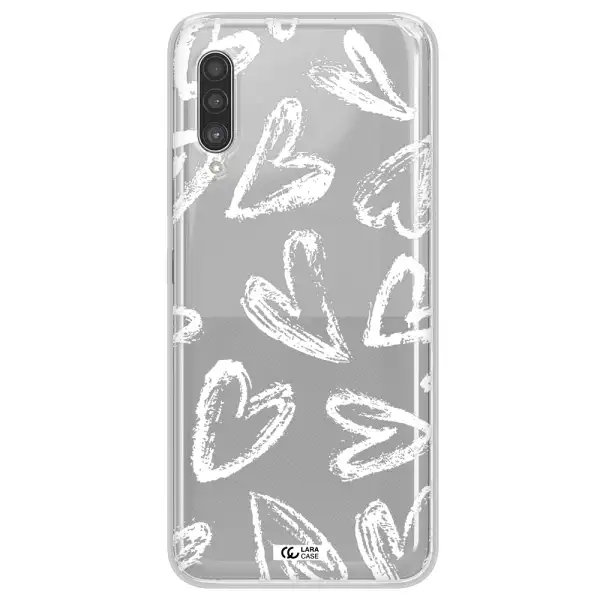 Chalk Hearts Samsung A90 Clear TPU Case