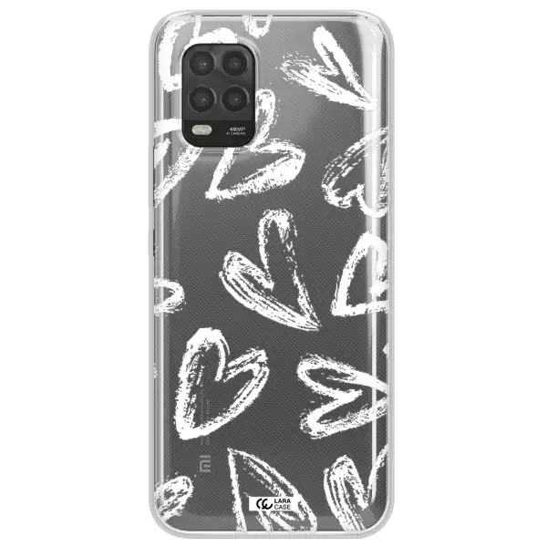 Chalk Hearts Xiaomi Mi 10 Lite Clear TPU Case