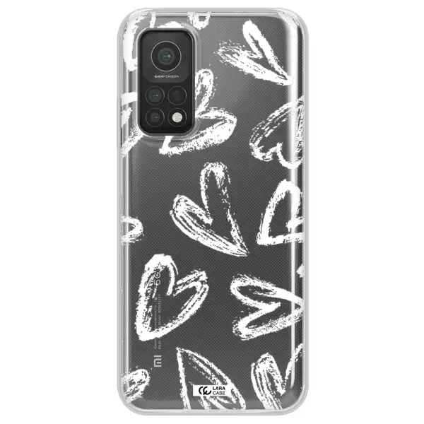 Chalk Hearts Xiaomi Mi 10T Clear TPU Case