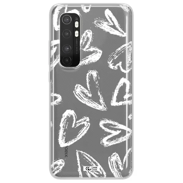Chalk Hearts Xiaomi Mi Note 10 Lite Clear TPU Case