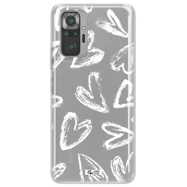 Chalk Hearts Xiaomi Note 10 Pro Clear TPU Case