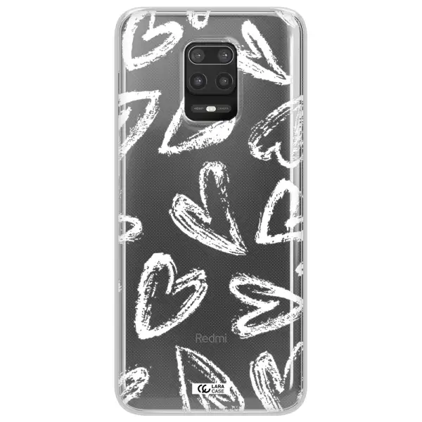 Chalk Hearts Xiaomi Note 9S Clear TPU Case