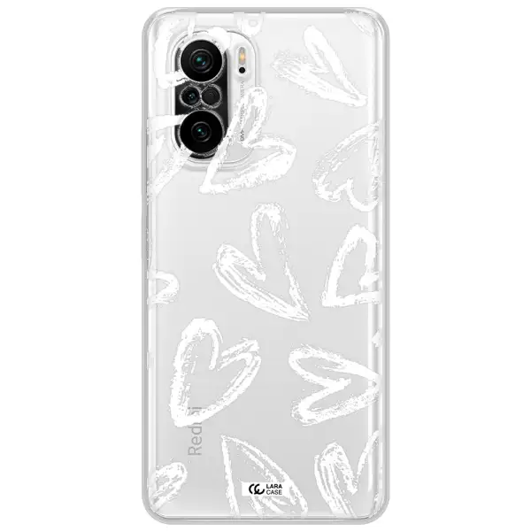 Chalk Hearts Xiaomi Poco F3 Clear Tpu Case