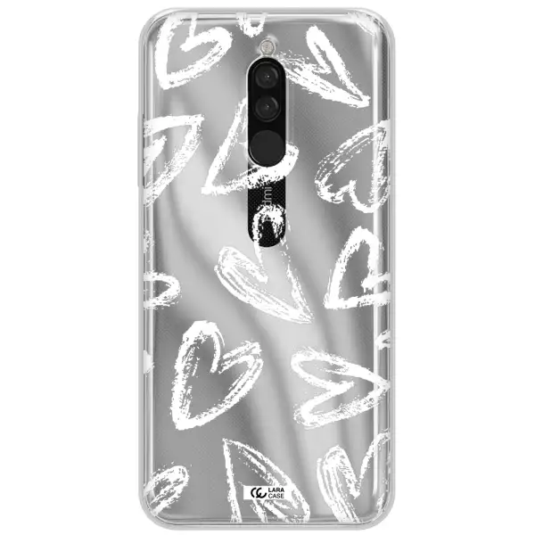 Chalk Hearts Xiaomi Redmi 8 Clear Tpu Case