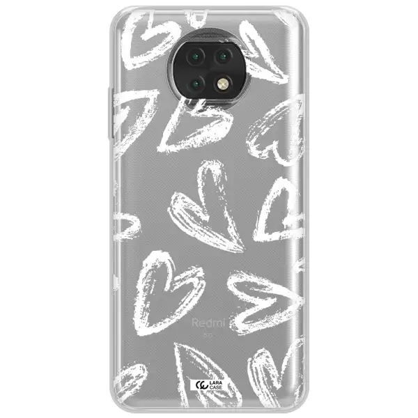 Chalk Hearts Xiaomi Redmi Note 9T Clear Tpu Case