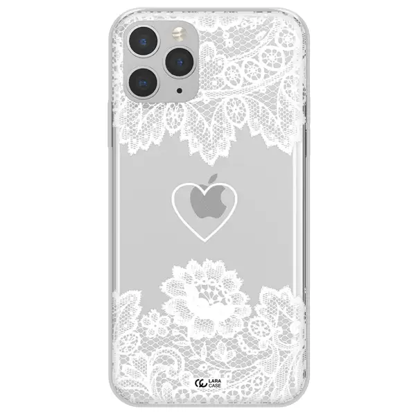 Mandala Heart Apple iPhone 11 pro Clear TPU Case