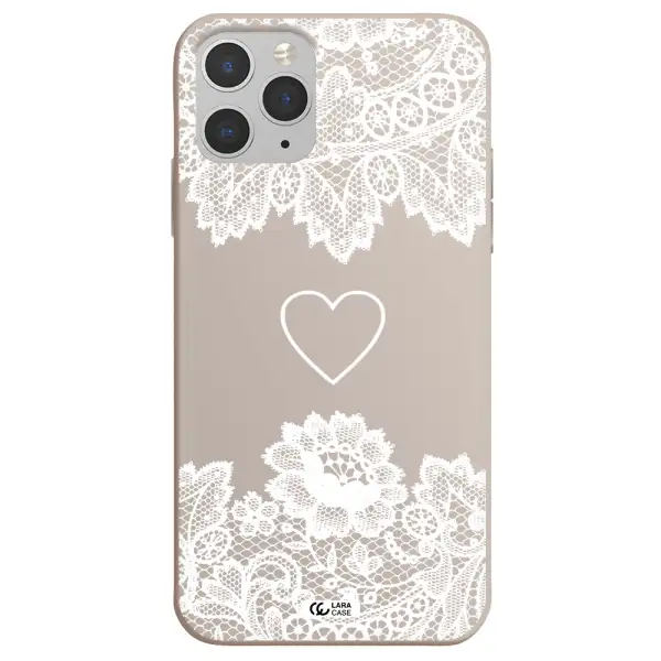 Mandala Heart Apple iPhone 11 pro Silicone Stone Case