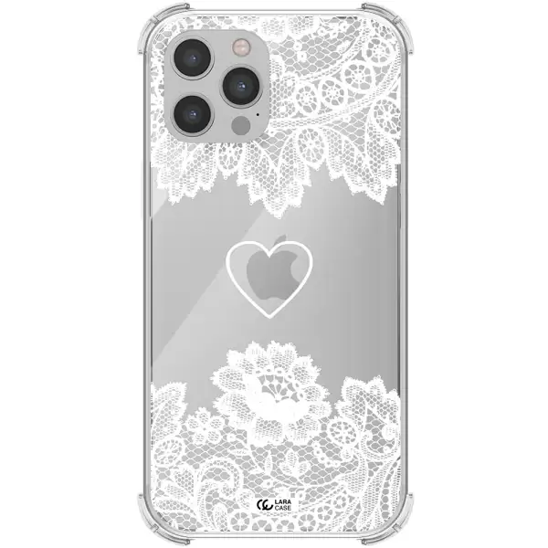 Mandala Heart Apple iPhone 12 pro Clear PC Case