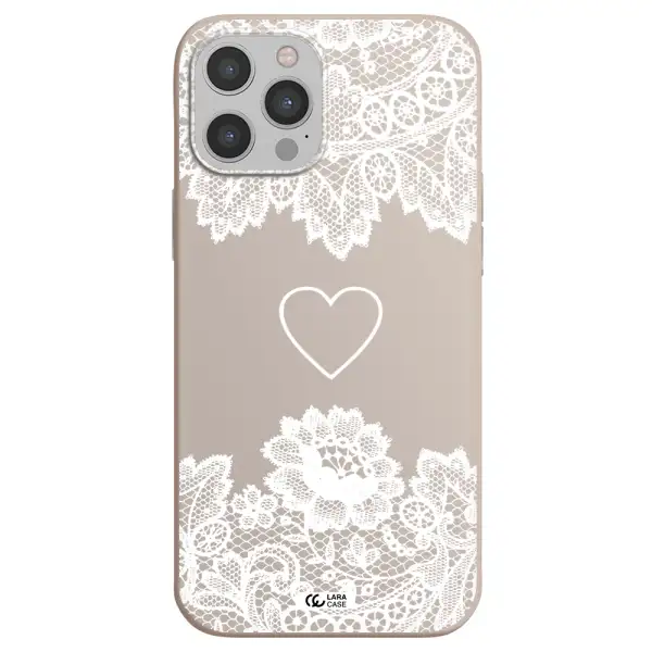 Mandala Heart Apple iPhone 12 pro max Silicone Stone Case
