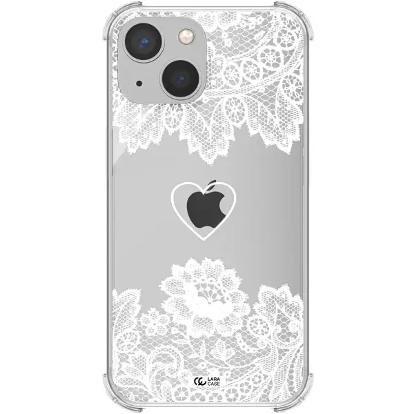 Mandala Heart Apple iPhone 13 Clear PC Case
