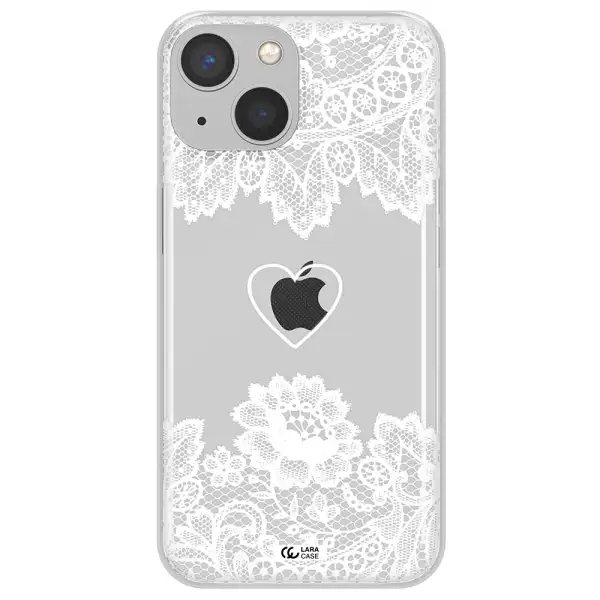 Mandala Heart Apple iPhone 13 mini Clear TPU Case