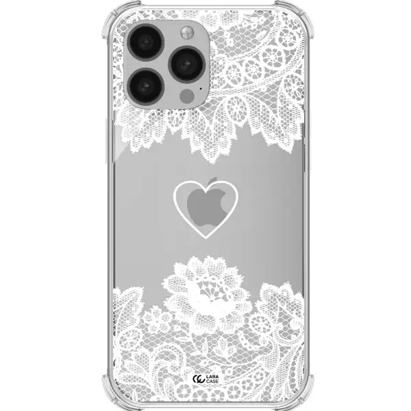 Mandala Heart Apple iPhone 13 Pro Clear PC Case