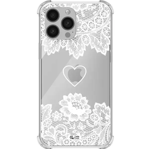 Mandala Heart Apple iPhone 13 Pro Max Clear PC Case