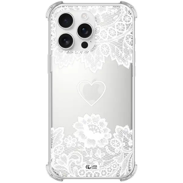 Mandala Heart Apple Iphone 16 Pro Max Clear Pc Case