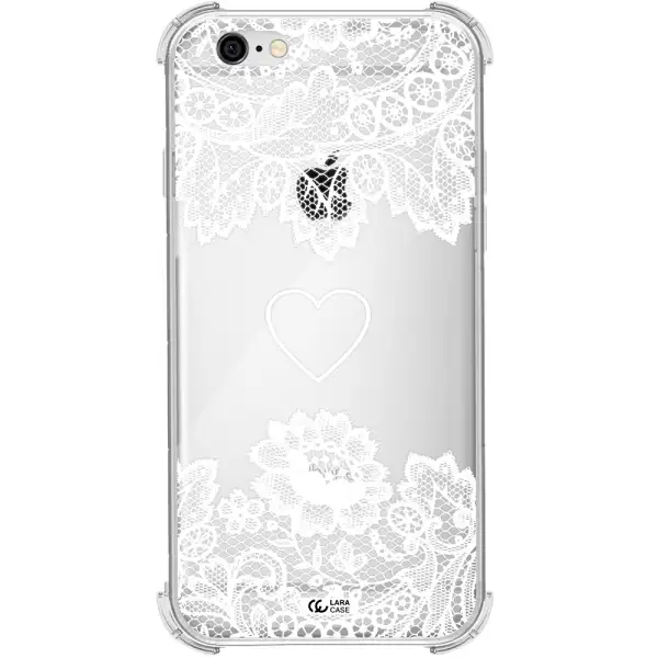 Mandala Heart Apple iPhone 6 Clear PC Case