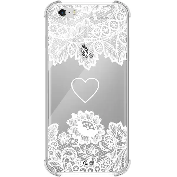 Mandala Heart Apple iPhone 6 plus Clear PC Case