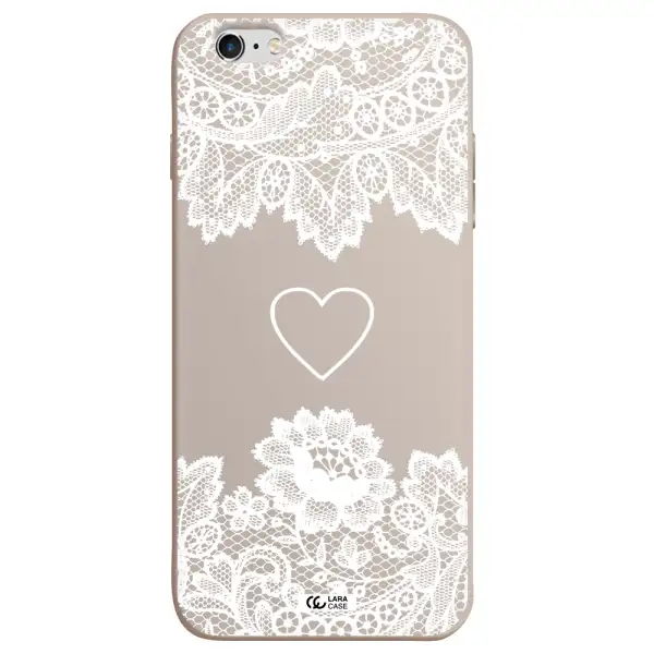 Mandala Heart Apple iPhone 6 plus Silicone Stone Case