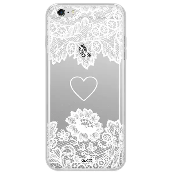 Mandala Heart Apple iPhone 6 s plus Clear TPU Case