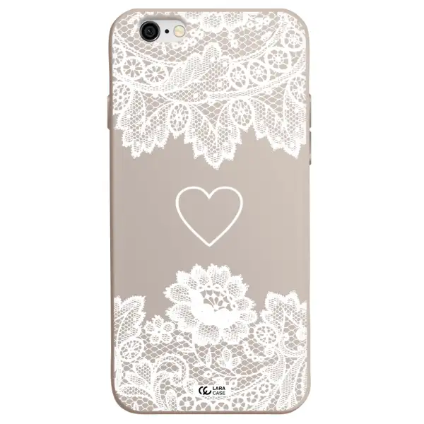 Mandala Heart Apple iPhone 6 Silicone Stone Case