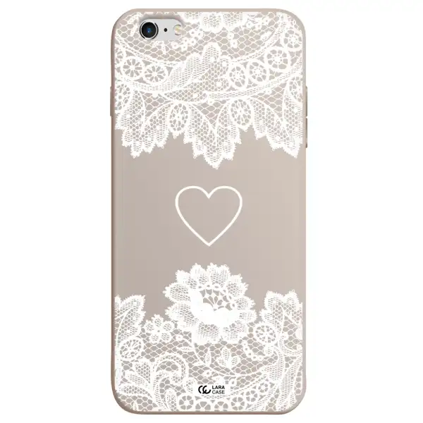 Mandala Heart Apple iPhone 6S Silicone Stone Case