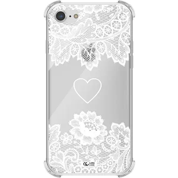 Mandala Heart Apple iPhone 7 Clear PC Case