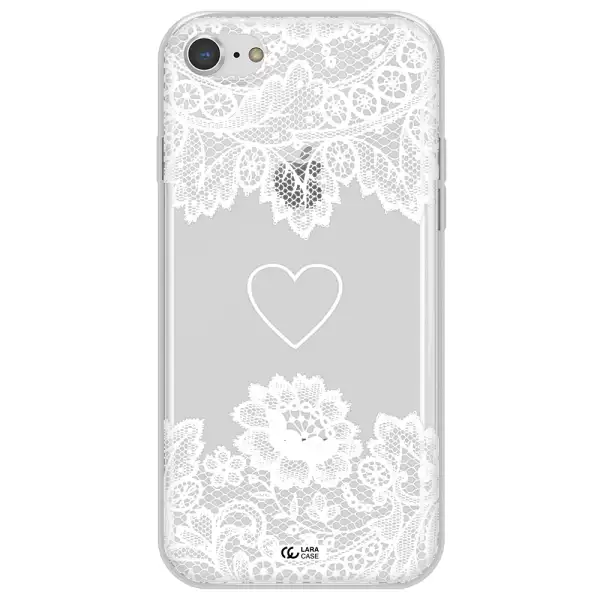 Mandala Heart Apple iPhone 7 Clear TPU Case